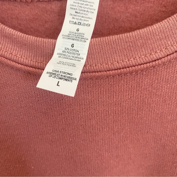 Bella Canvas Fleece Collection JESUS IS KING Pink Pullover Crewneck Sweater - Picture 3 of 4